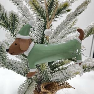 Dachshund Christmas Tree Ornament 🐾 Doxie Wiener
